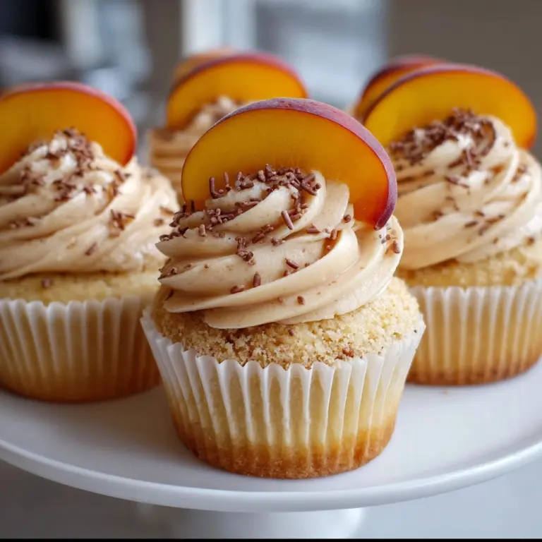 Honey Peach Cream Cheese Cupcakes Recipe