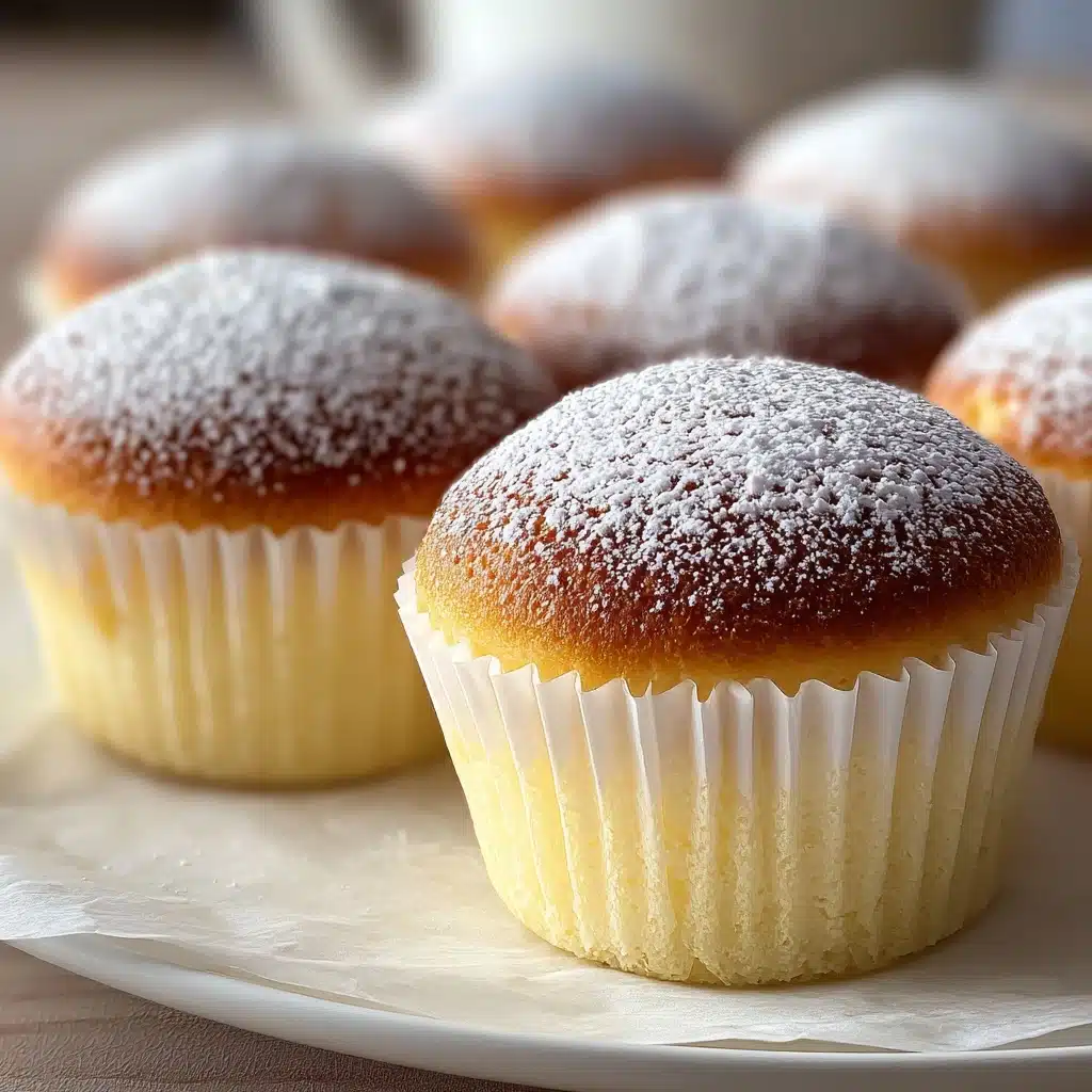 Fluffy Japanese Cotton Cheesecake Cupcakes Recipe - Recipe Image