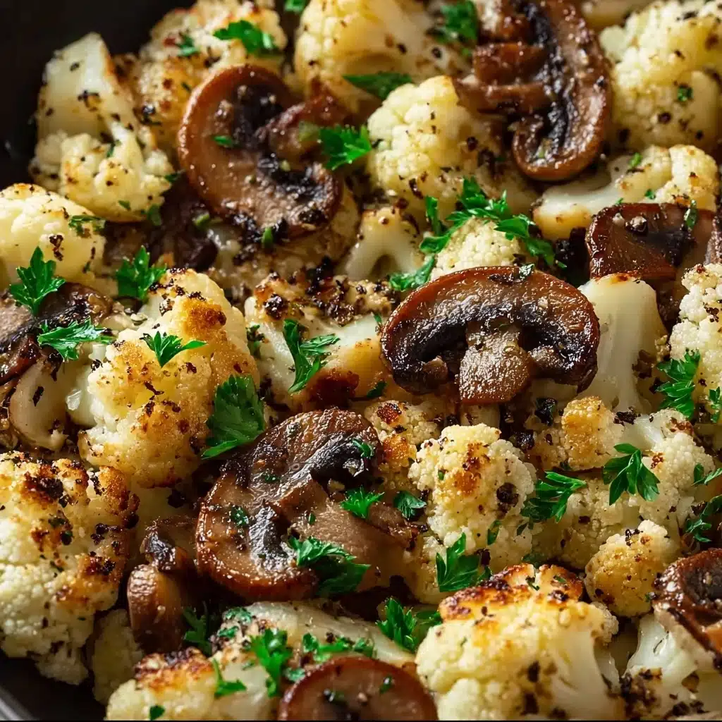 Garlic Cauliflower Mushroom Skillet: Quick & Delicious Dish Recipe - Recipe Image