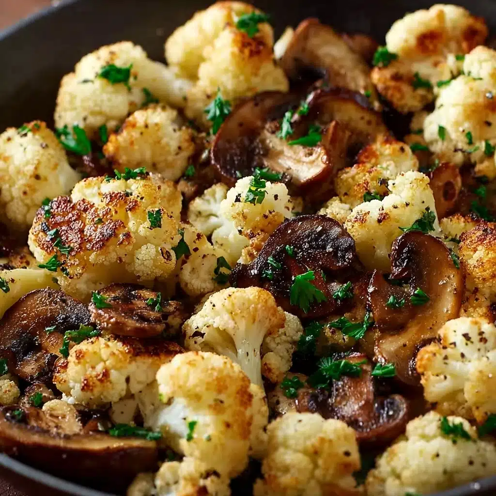 Garlic Cauliflower Mushroom Skillet: Quick & Delicious Dish Recipe - Recipe Image