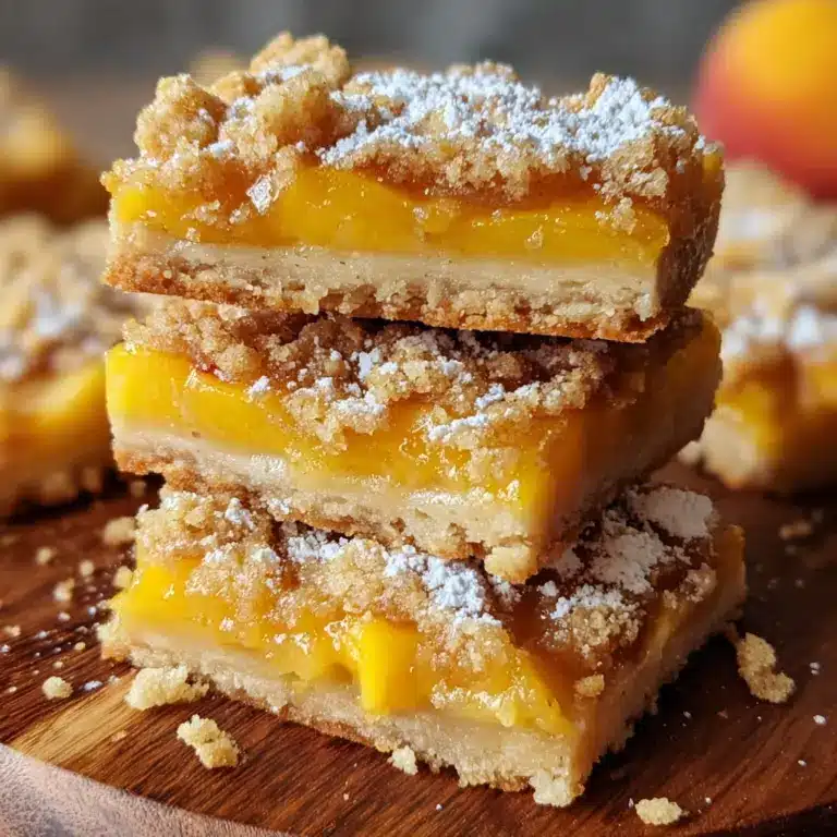Heavenly Summer Peach Bars Recipe