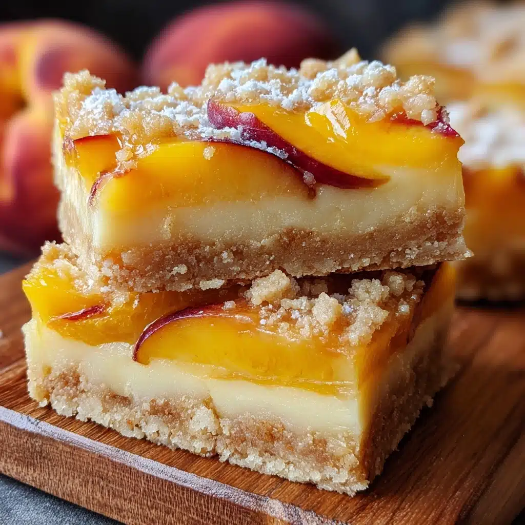 Heavenly Summer Peach Bars Recipe - Recipe Image