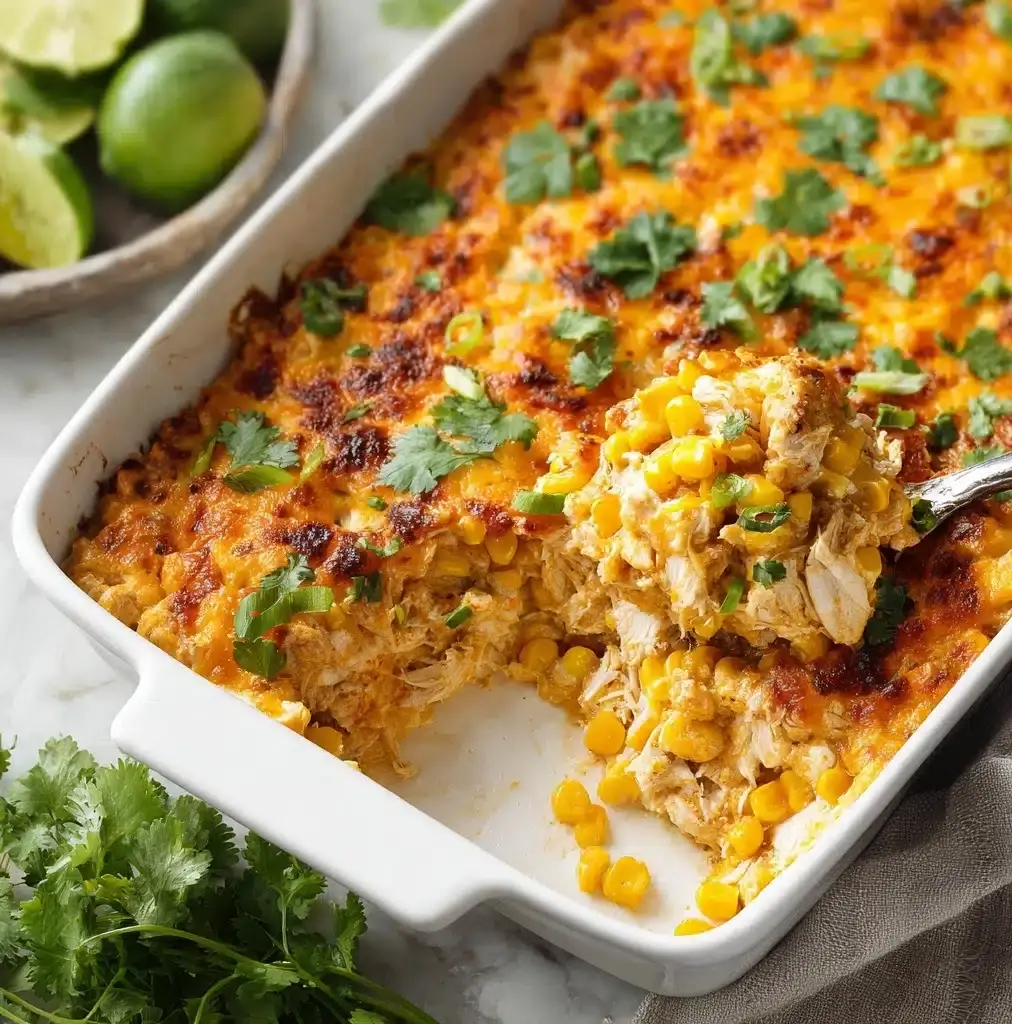 Street Corn Chicken Casserole for Family Nights