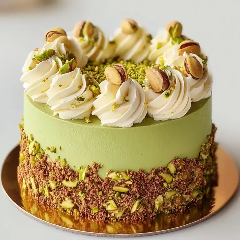 Pistachio Dacquoise Cake Recipe