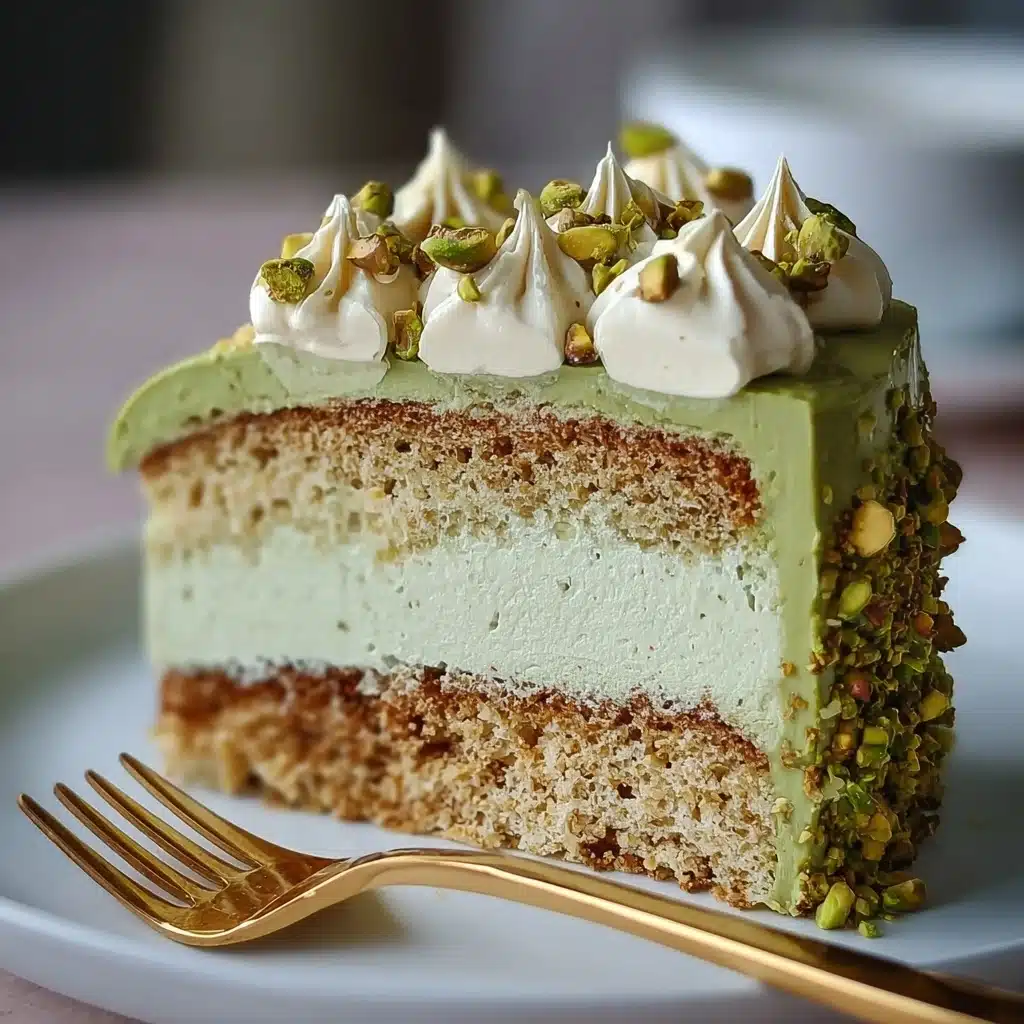 Pistachio Dacquoise Cake Recipe - Recipe Image