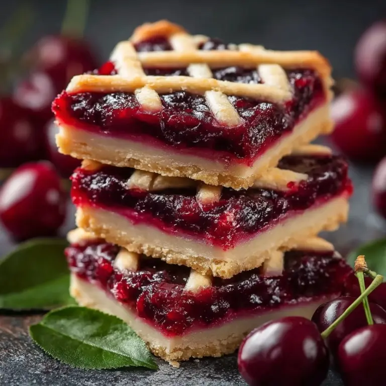Easy Cherry Pie Bars Recipe