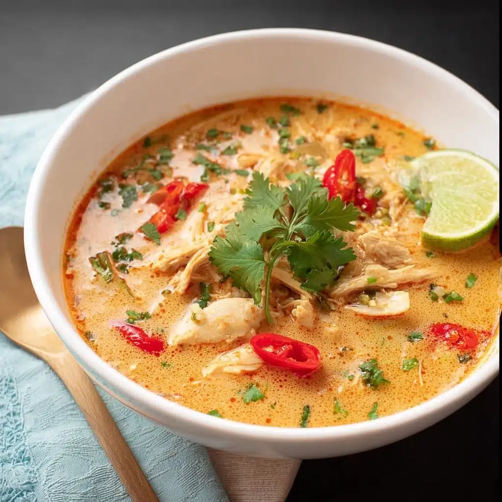 Crockpot Thai Coconut Chicken Soup   - Recipe Image