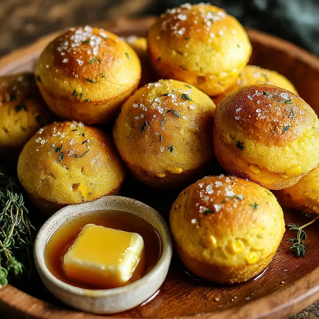 Southern-Style Honey Butter Cornbread Poppers Delight Recipe - Recipe Image