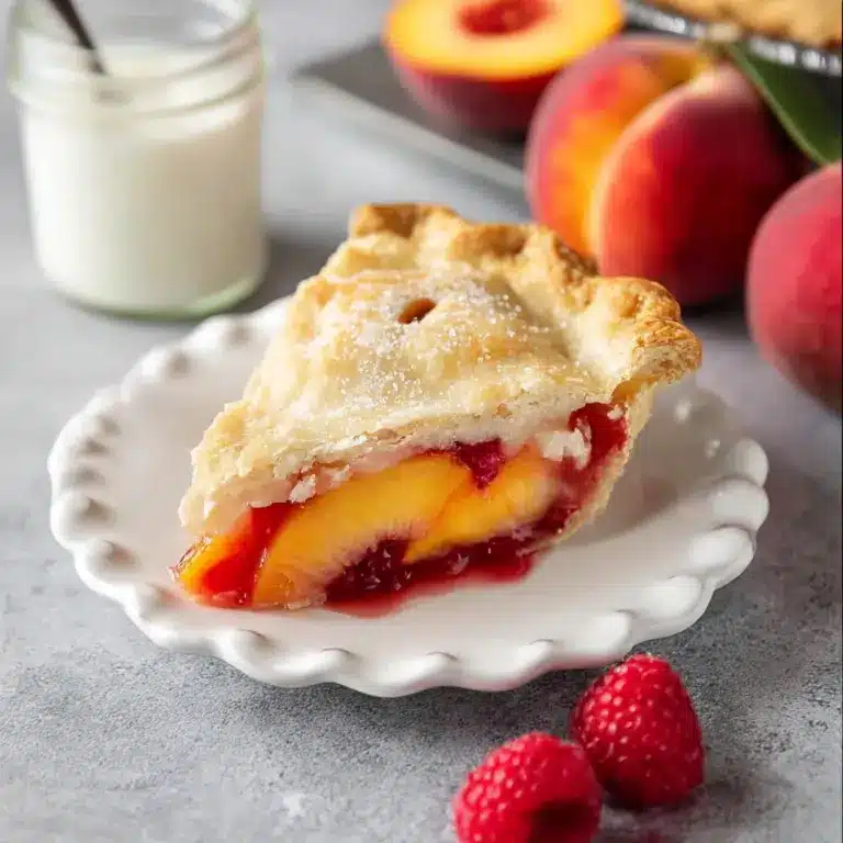 Peach Raspberry Pie Recipe