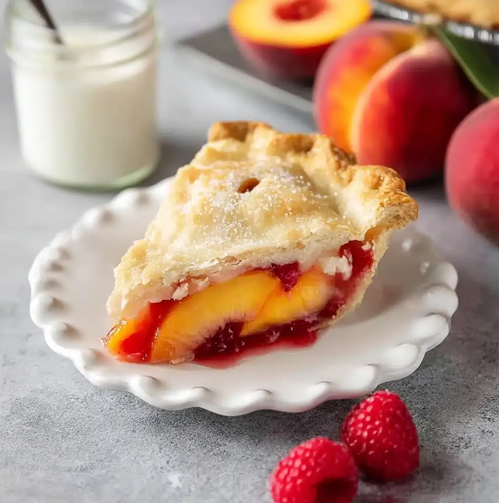 Peach Raspberry Pie Recipe