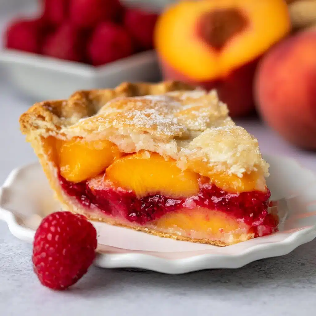 Peach Raspberry Pie Recipe - Recipe Image