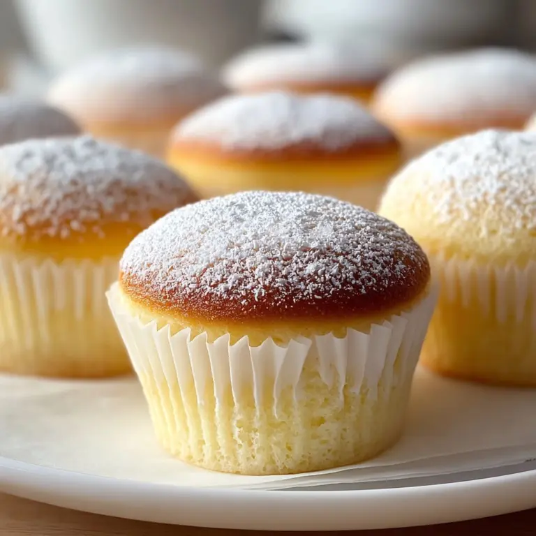 Fluffy Japanese Cotton Cheesecake Cupcakes Recipe