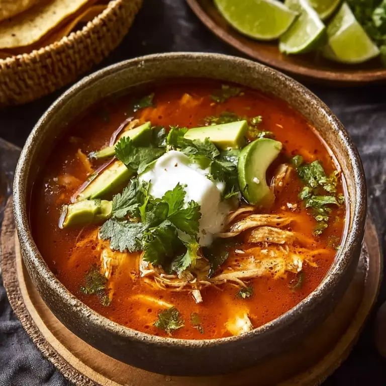 Poblano Chicken Tortilla Soup Recipe