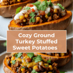 Ground Turkey Stuffed Sweet Potatoes Recipe