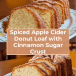Spiced Apple Cider Donut Loaf with a Cinnamon Sugar Crust Recipe
