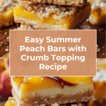 Heavenly Summer Peach Bars Recipe
