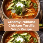 Poblano Chicken Tortilla Soup Recipe