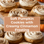 Soft Pumpkin Cookies with Cinnamon Frosting Recipe