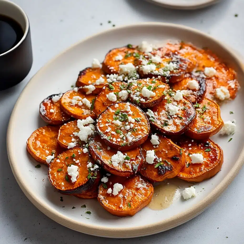 Delicious Honey Feta Sweet Potato Rounds Recipe - Recipe Image