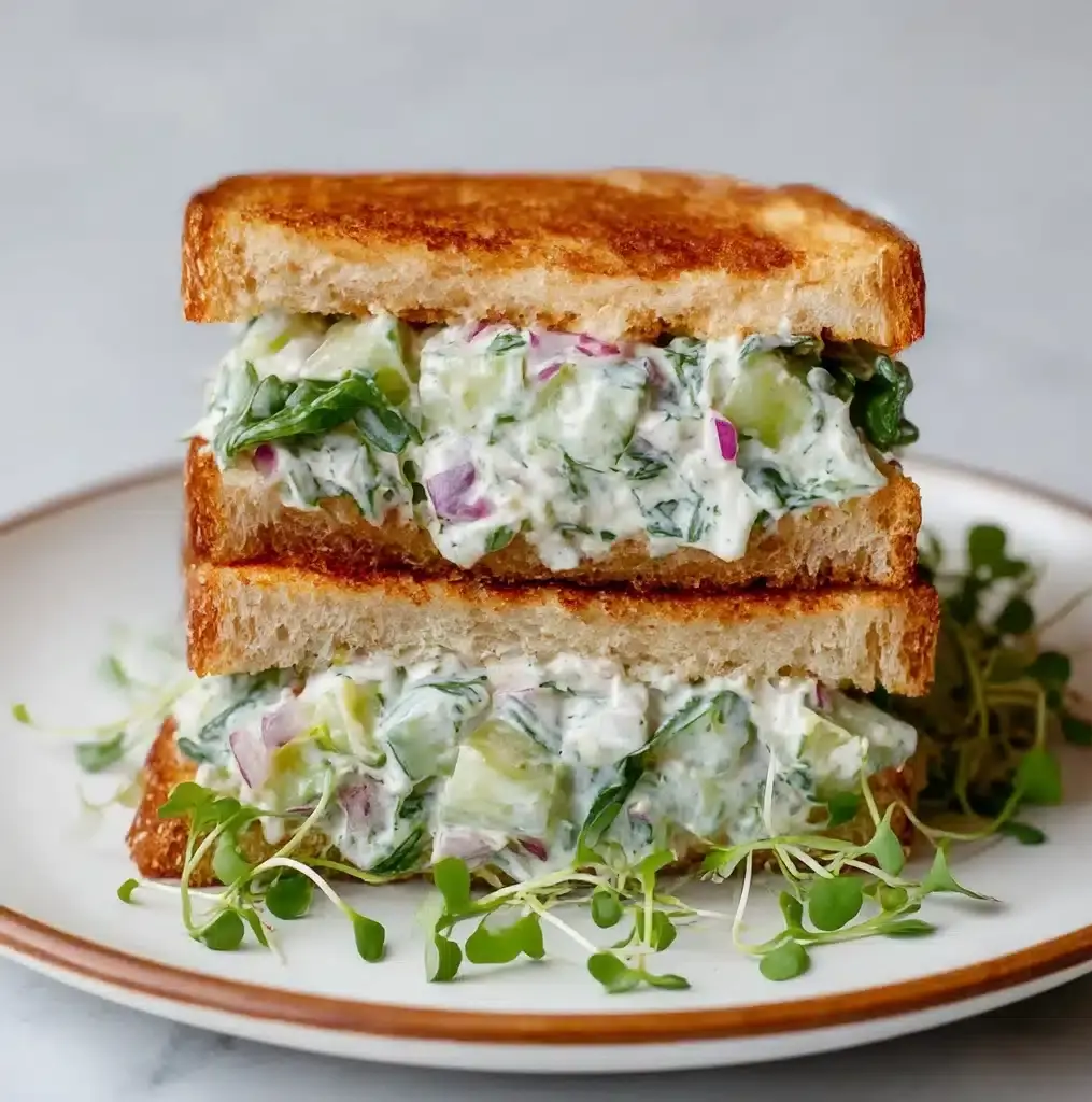 Easy Cucumber Salad Sandwiches Recipe