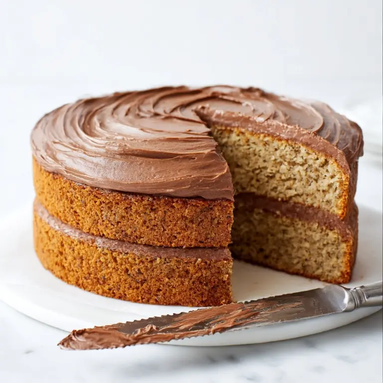 Banana Cake with Nutella Frosting Recipe