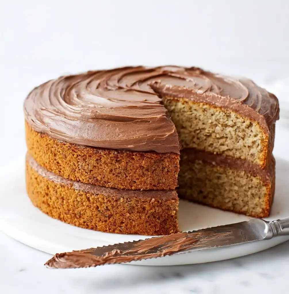 Banana Cake with Nutella Frosting Recipe