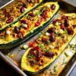 Mediterranean Stuffed Zucchini Recipe