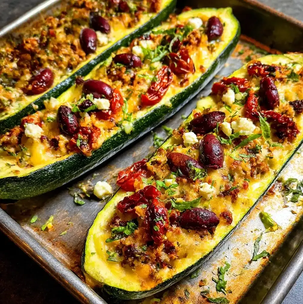 Mediterranean Stuffed Zucchini Recipe