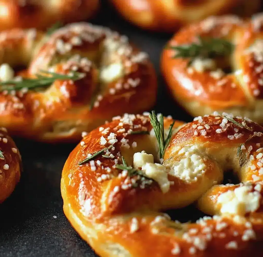 Rosemary Parmesan Mozzarella Pretzels Recipe