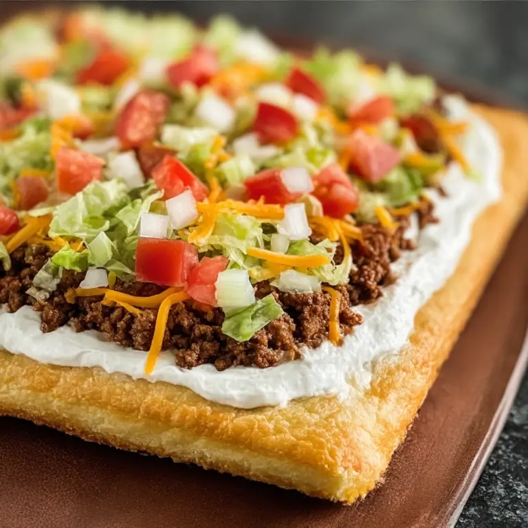 Taco Pizza Appetizer Recipe