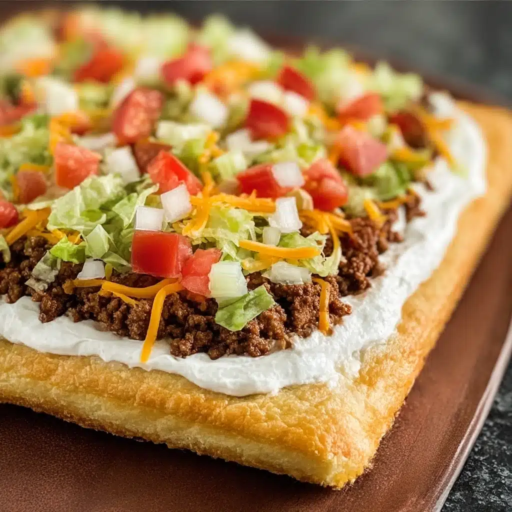 Taco Pizza Appetizer Recipe - Recipe Image