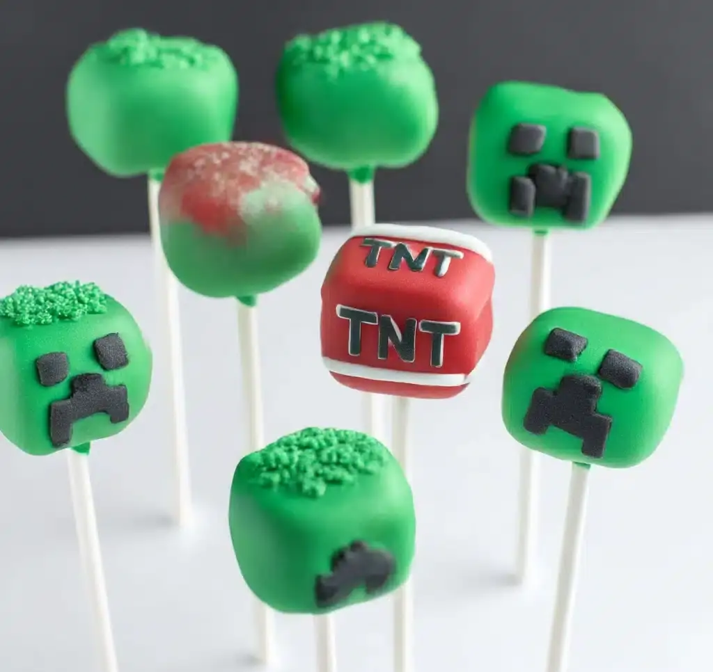 Easy Minecraft Cake Pops Recipe