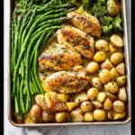 Sheet Pan Garlic Butter Chicken and Veggies Recipe