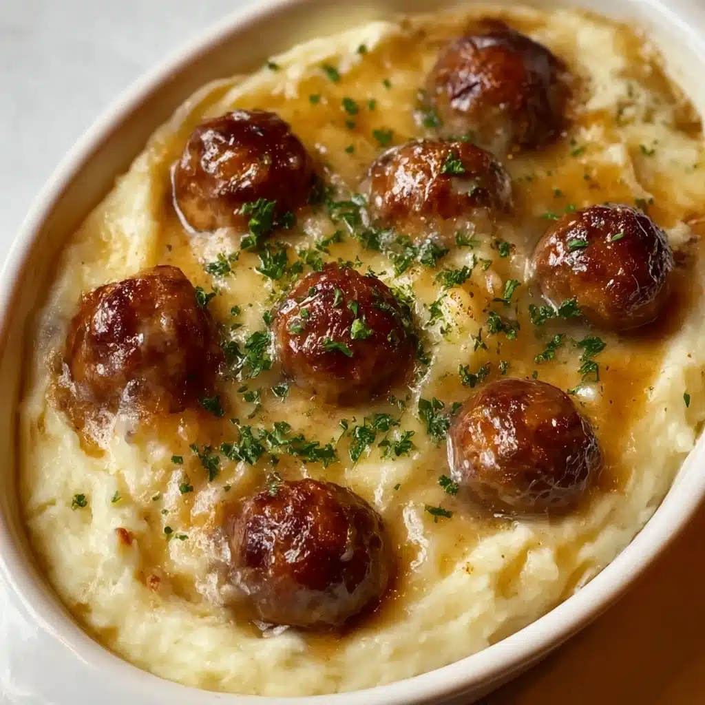 Meatball & Mashed Potato Bake Recipe - Recipe Image