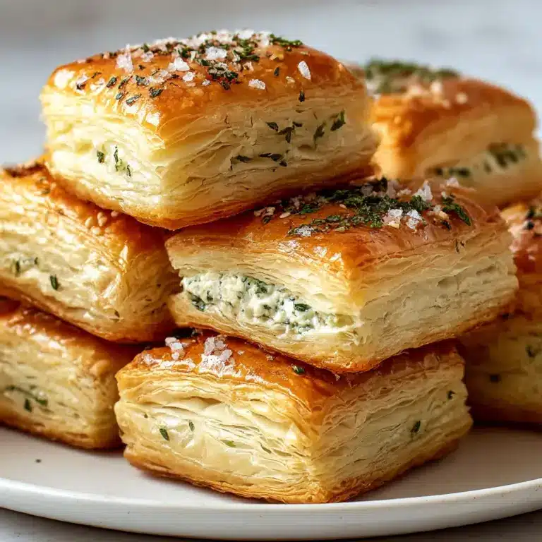 Irresistible Herb and Cheese Stuffed Puff Pastry Bites Recipe