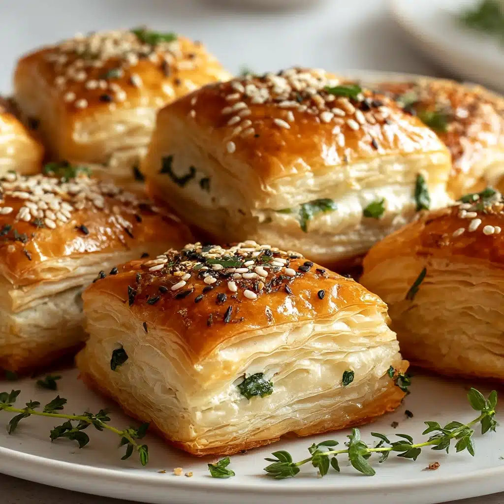 Irresistible Herb and Cheese Stuffed Puff Pastry Bites Recipe