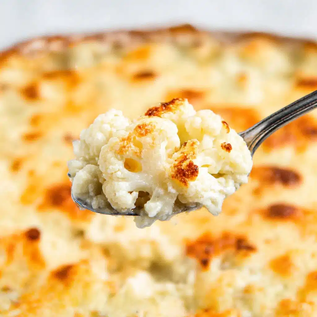 Cheesy Keto Cauliflower Au Gratin Recipe - Recipe Image