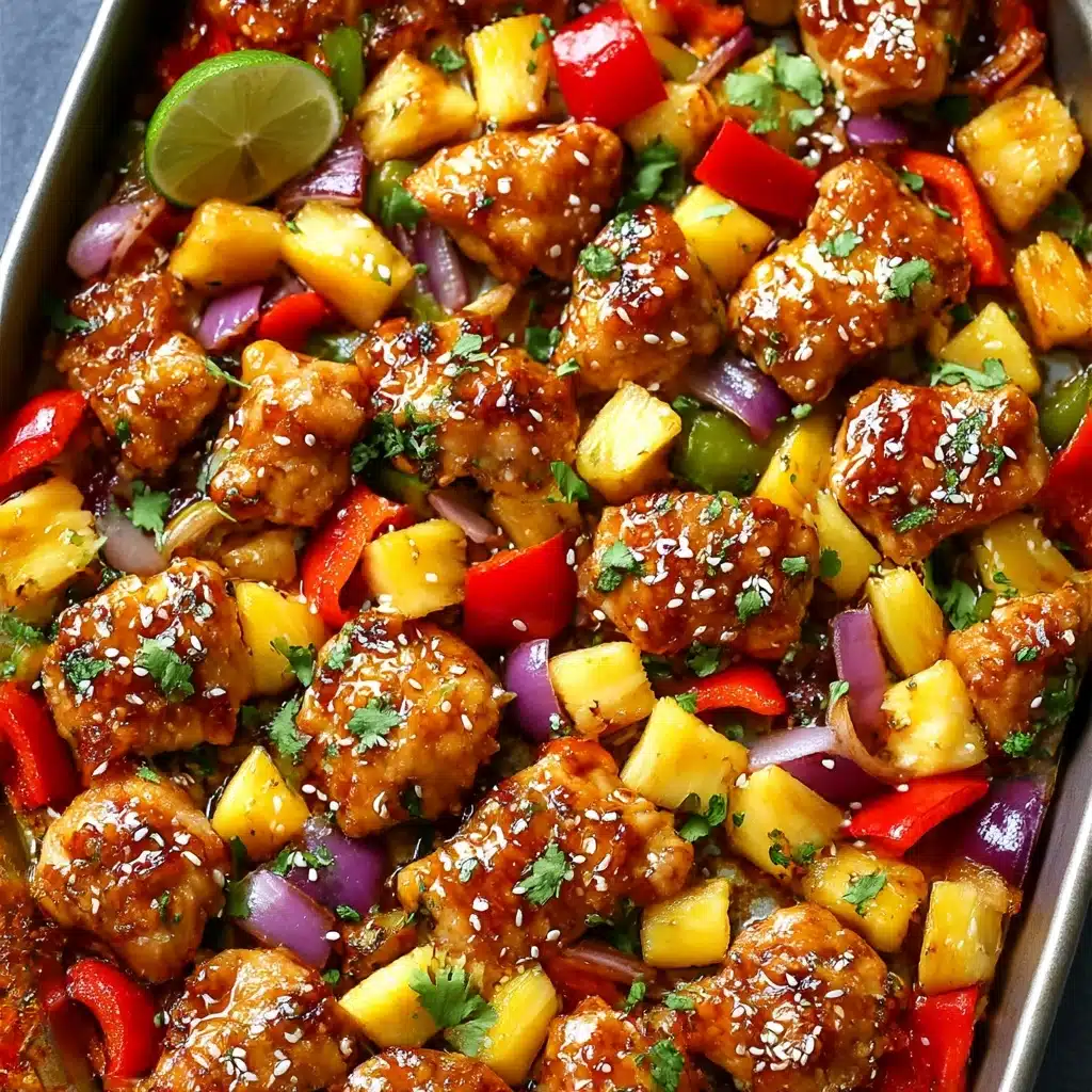 Hawaiian Chicken Sheet Pan Recipe - Recipe Image