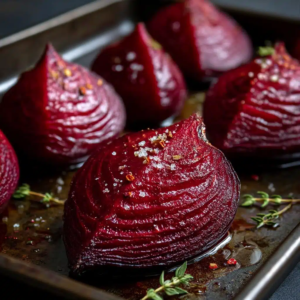 Roasted hasselback beets with fresh dill dressing Recipe - Recipe Image