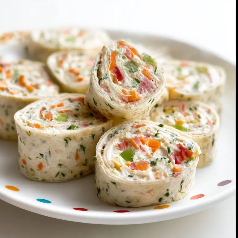 Vegan Veggie Pinwheels with Broccoli and Carrots Recipe