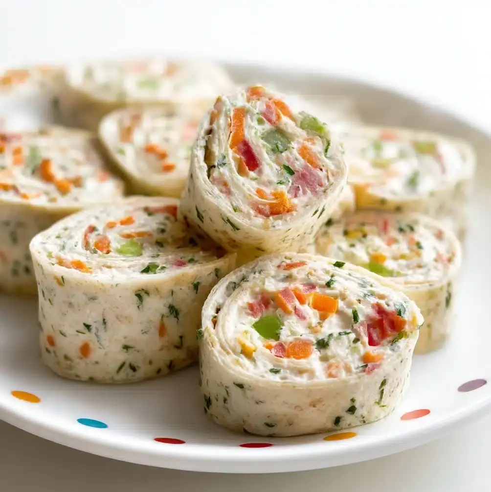 Vegan Veggie Pinwheels with Broccoli and Carrots Recipe