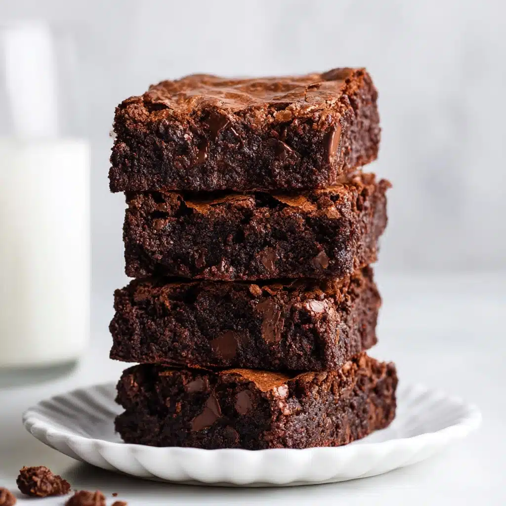 Easy Zero Sugar Brownies with Greek Yogurt Recipe - Recipe Image