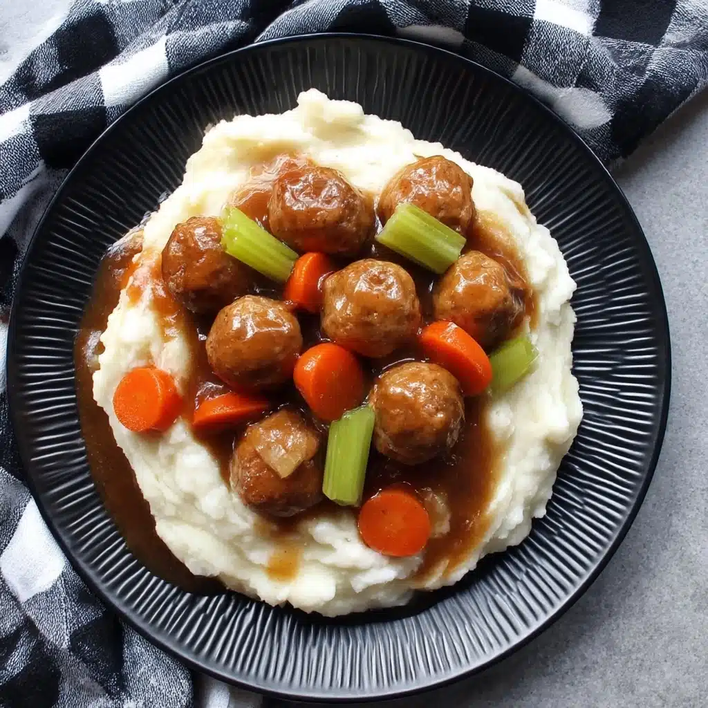 Easy Meatball Pot Roast Recipe - Recipe Image