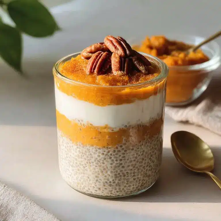 Creamy Pumpkin Pie Chia Seed Pudding with Yogurt Recipe