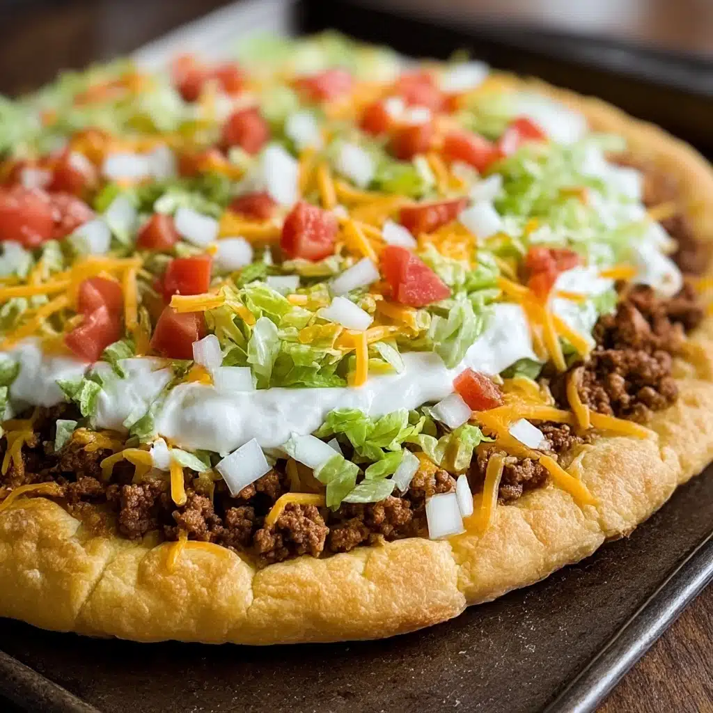 Taco Pizza Appetizer Recipe - Recipe Image