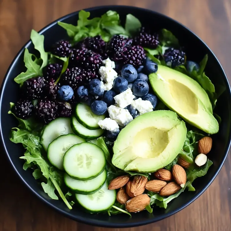 Blackberry, Avocado, and Arugula Salad: A Fresh Delight!