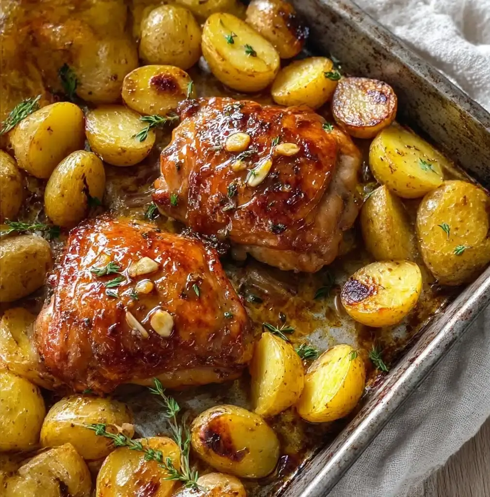 Sheet Pan Chicken and Potatoes Recipe