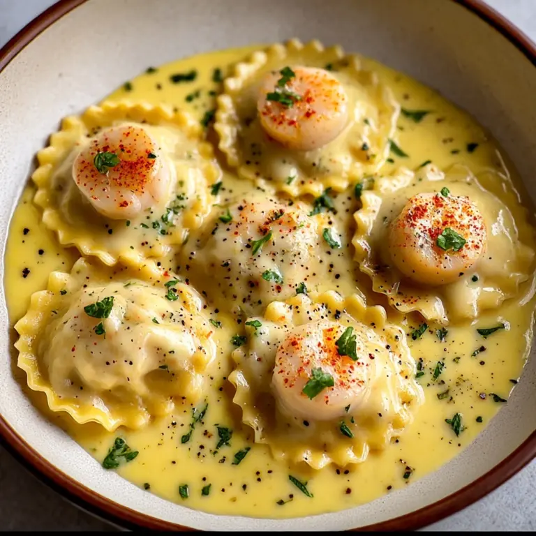 Lobster Ravioli in Lemon Butter Sauce Recipe