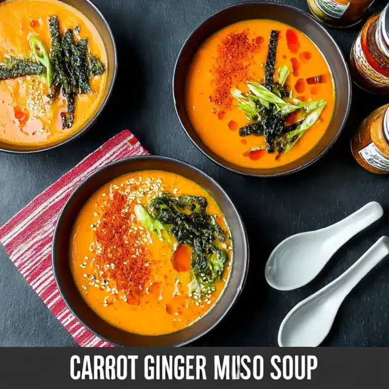 Carrot Ginger Miso Soup Recipe