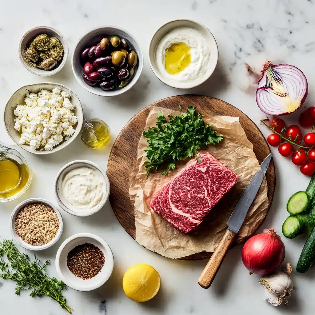 Quick & Easy Mediterranean Steak Bowl Recipe - Recipe Image